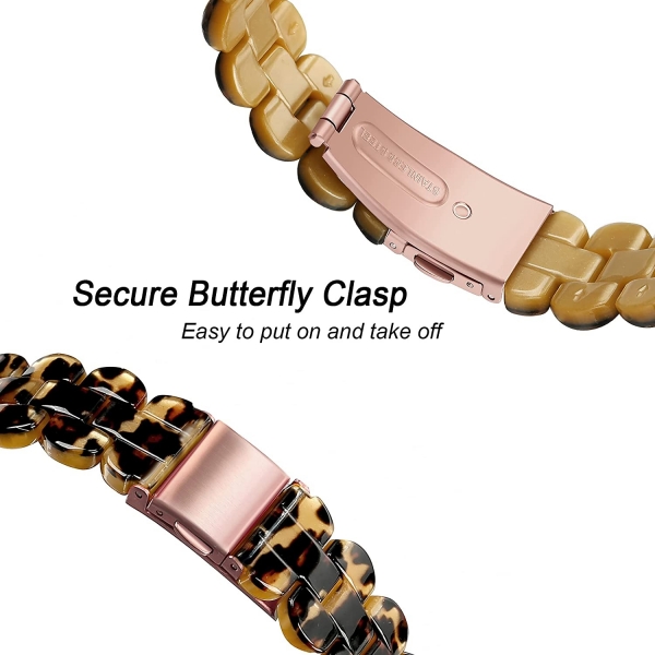 Secbolt Apple Watch 7 Resin Kay (41mm)-Leopard