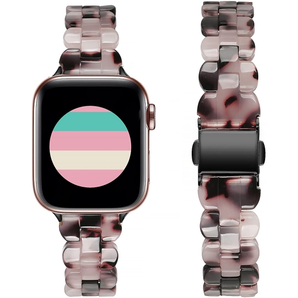 Secbolt Apple Watch 7 Resin Kay (41mm)-Pink Black