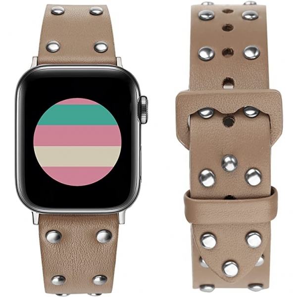 Secbolt Apple Watch Chic Deri Kay (41mm)-Tan