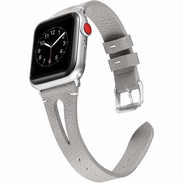 Secbolt Apple Watch Deri Kay (41mm)-Grey