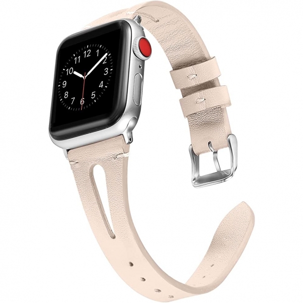 Secbolt Apple Watch Deri Kay (41mm)-Nude