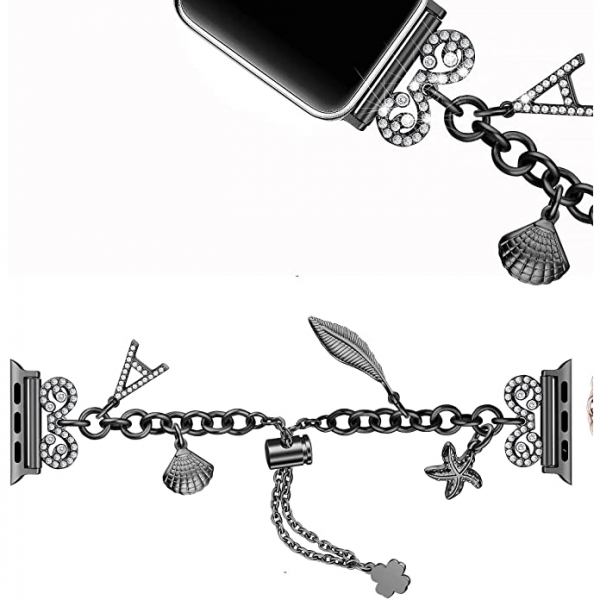 Secbolt Apple Watch Charm Kay (41mm)-Black
