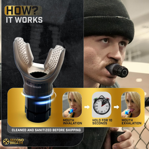 Second Breath Ak�ll� Nefes Egzersiz Cihaz�-Gold
