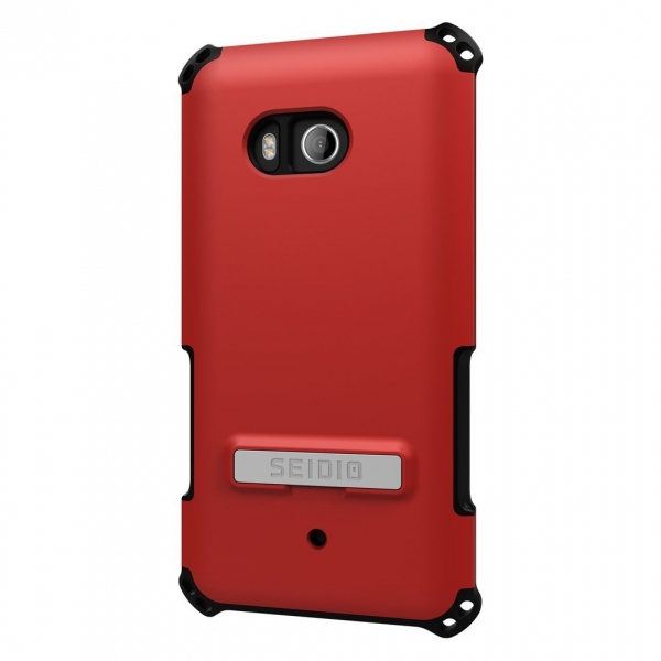 Seidio HTC U11 Dilex Stand Klf-Dark Red Black