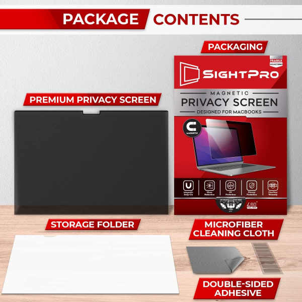 SightPro MacBook Pro M4 Privacy Ekran Koruyucu (16 in)