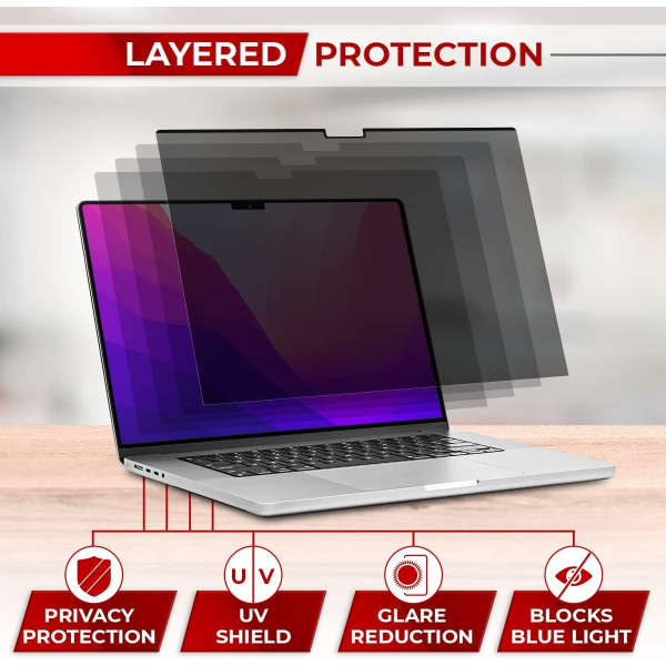 SightPro MacBook Pro M4 Privacy Ekran Koruyucu (16 in)