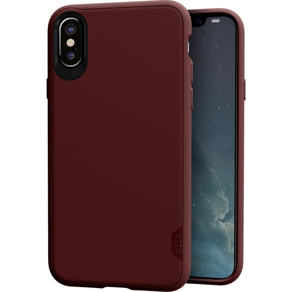 Silk Apple iPhone X Klf-Crimson Red