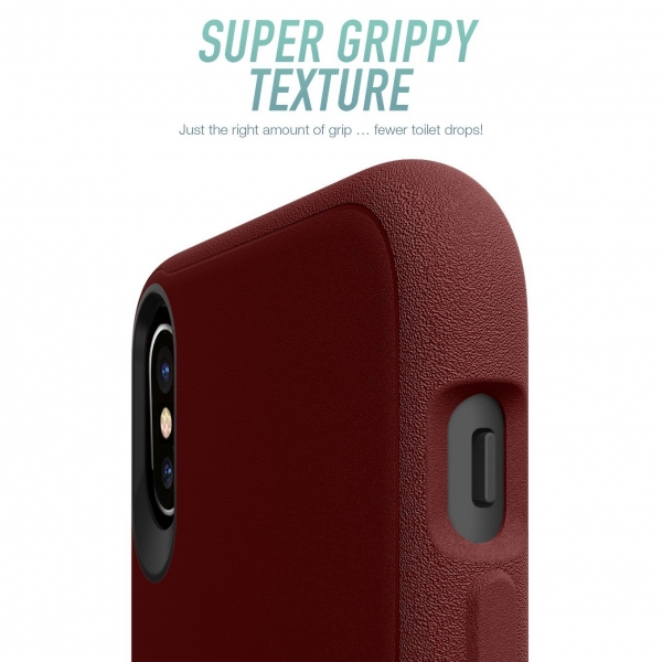 Silk Apple iPhone X Klf-Crimson Red