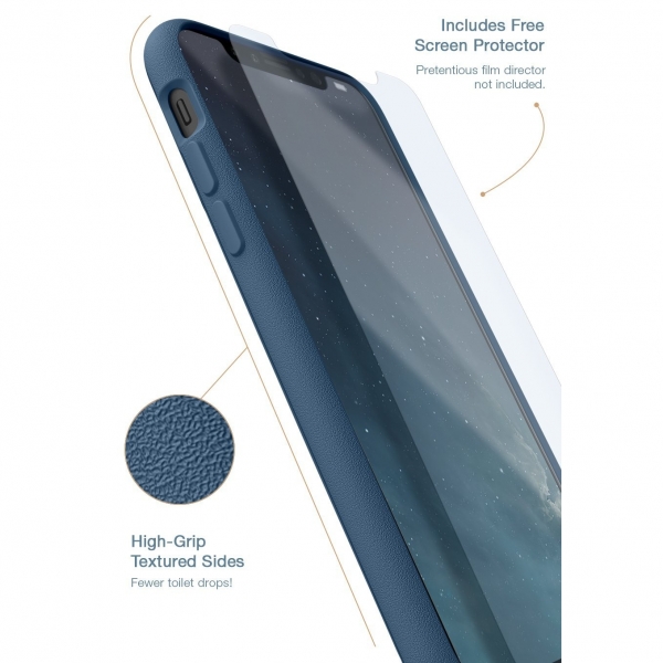 Silk Apple iPhone XS / X Kartlkl Klf-Blue Jade