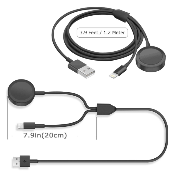 SimpJoy Apple Watch Ve iPhone �arj Kablosu (1M)-Black