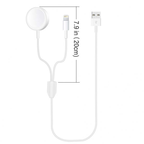 SimpJoy Apple Watch Ve iPhone �arj Kablosu (1M)-White