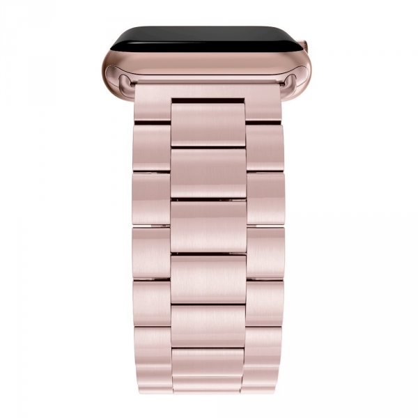 Simpeak Apple Watch Paslanmaz elik Kay (42mm)-Rose Gold