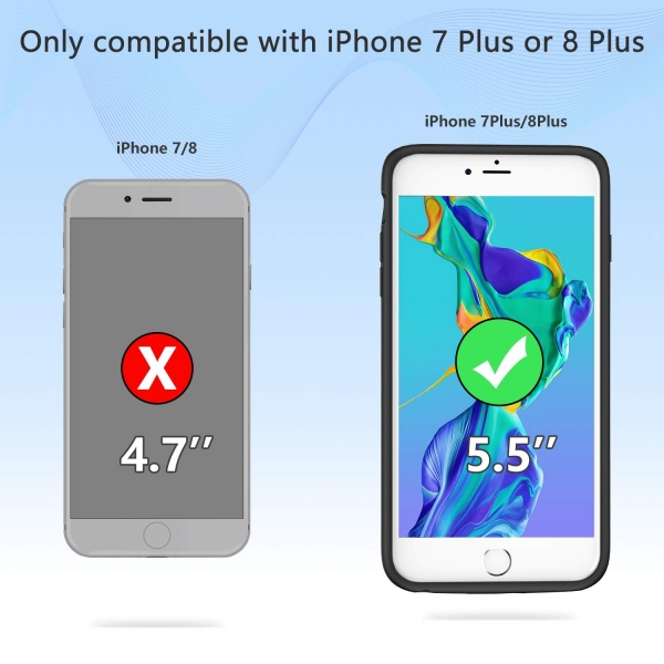 Smiphee iPhone 7/8 Plus Bataryal Klf (5000mAh)