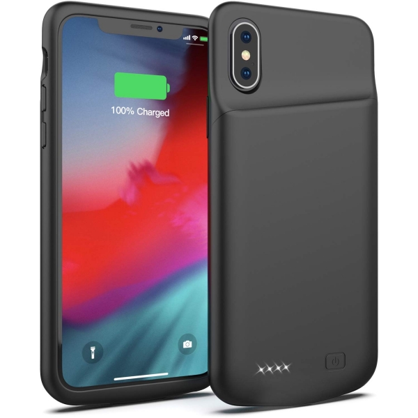 Smiphee iPhone X/XS Bataryal Klf (4000mAh)-Black