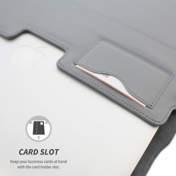 Snugg Apple MacBook Pro Deri Klf (15 in)-Grey