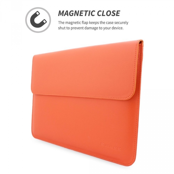 Snugg Apple MacBook Pro Deri Klf (15 in)-Orange