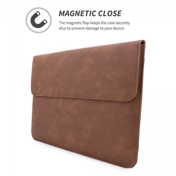 Snugg Apple MacBook Pro Deri Klf (15 in)-Distressed Brown