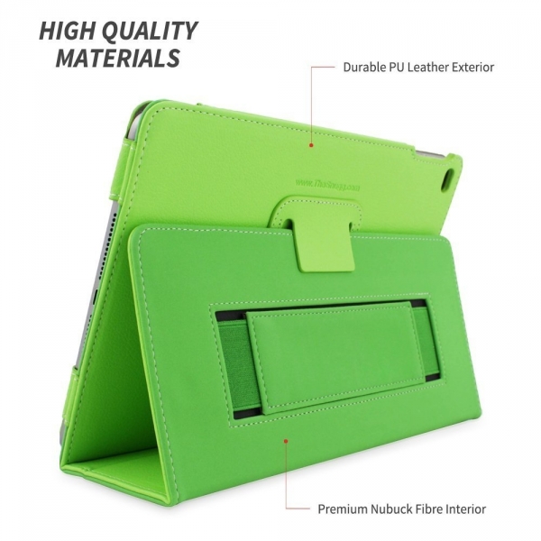 Snugg Apple iPad Air Deri Klf (9.7 in)-Green