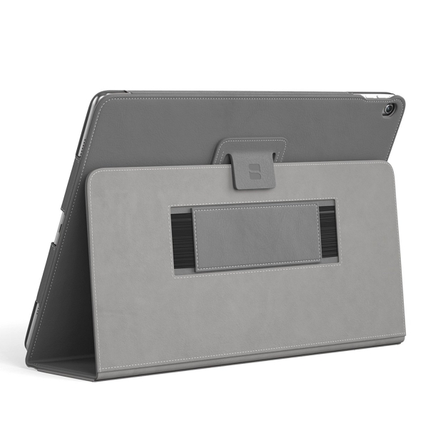 Snugg Apple iPad Pro Nubuck Stand Klf (12.9 in)-Grey