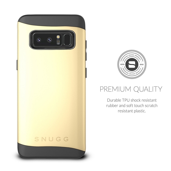 Snugg Samsung Galaxy Note 8 Infinity Serisi Bumper Klf-Gold