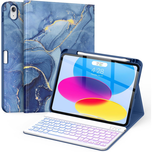 Soke Apple iPad 11.Nesil Klavyeli Klf (11 in)-Ocean