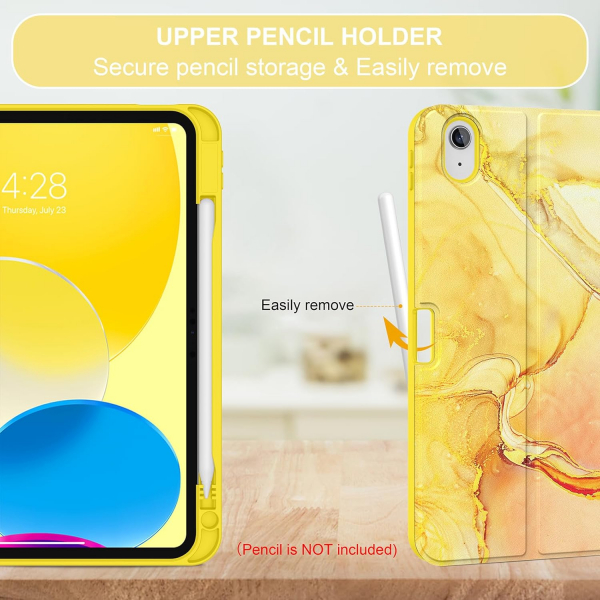 Soke Apple iPad 11.Nesil Klavyeli Klf (11 in)-Yellow