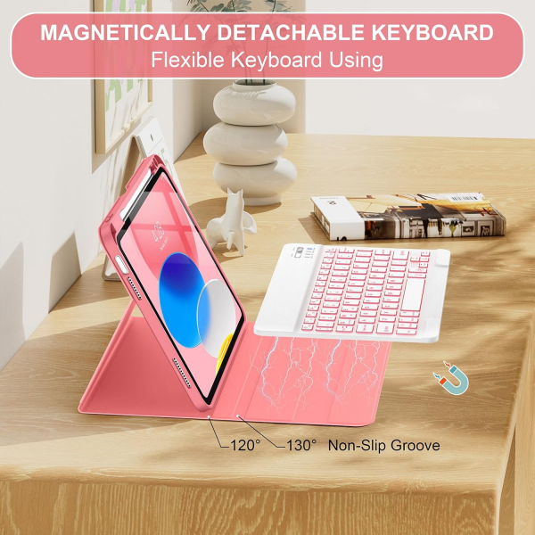 Soke Apple iPad 11.Nesil Klavyeli Klf (11 in)-Watermelon 