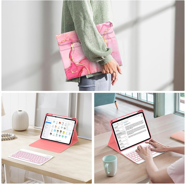 Soke Apple iPad 11.Nesil Klavyeli Klf (11 in)-Watermelon 