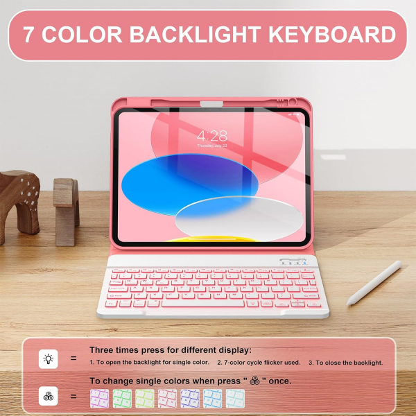 Soke Apple iPad 11.Nesil Klavyeli Klf (11 in)-Watermelon 