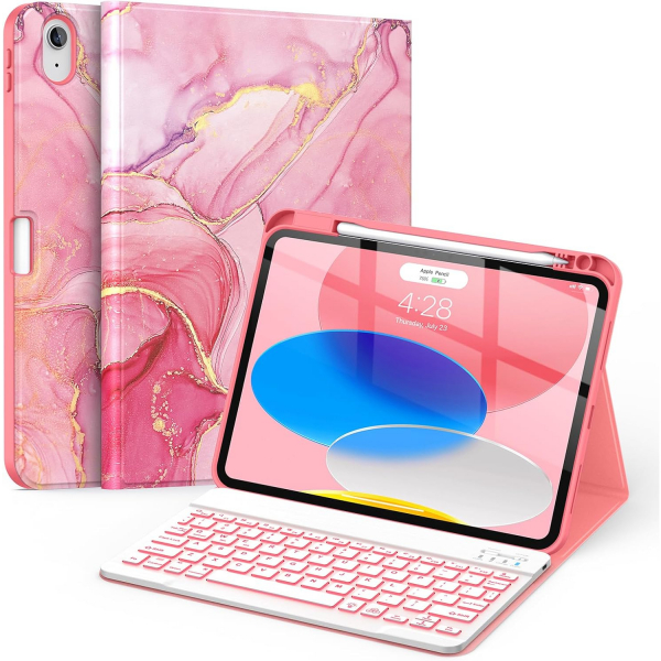 Soke Apple iPad 11.Nesil Klavyeli Klf (11 in)-Watermelon 