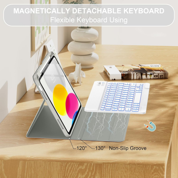 Soke Apple iPad 11.Nesil Klavyeli Klf (11 in)-Grey