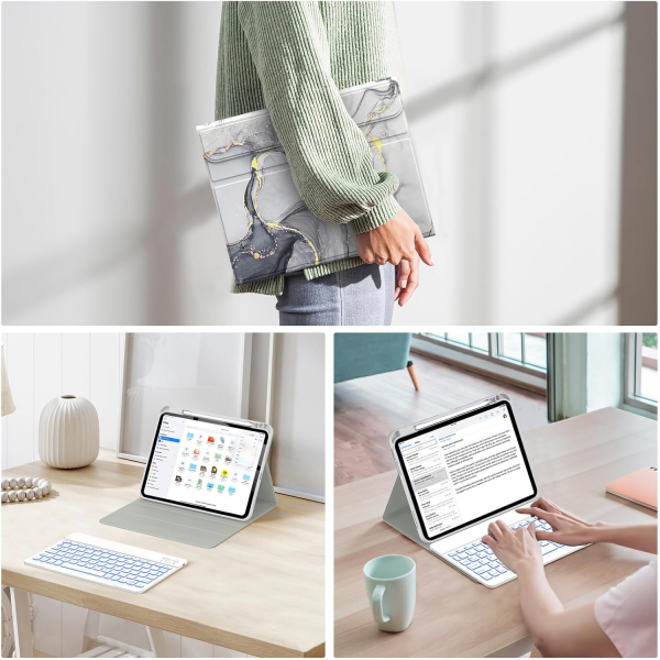 Soke Apple iPad 11.Nesil Klavyeli Klf (11 in)-Grey
