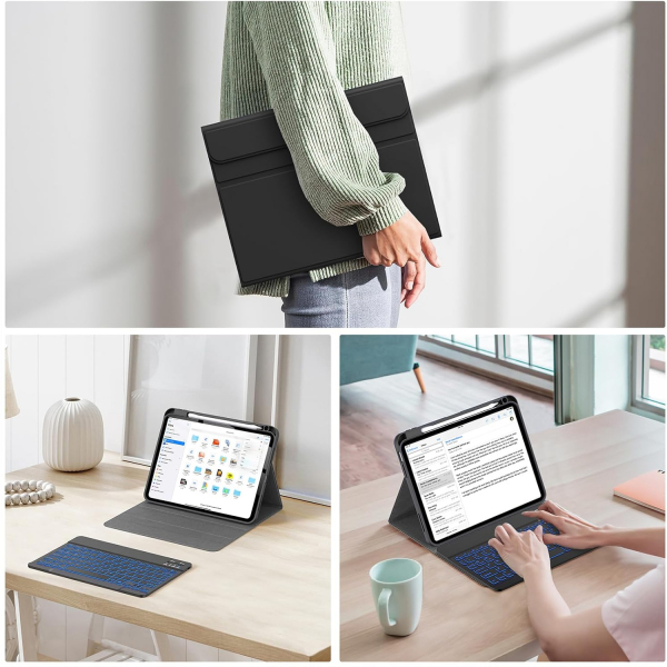 Soke Apple iPad 10/11.Nesil Klf (10.9/11 in)-Black
