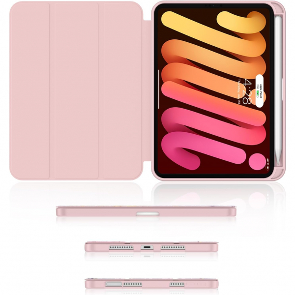 Soke Apple iPad Mini 6/7 Uyumlu Standl Klf -Dreamy Marble 