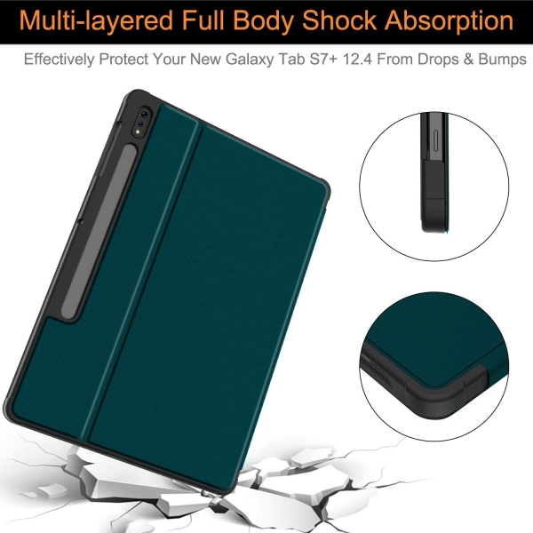 Soke Galaxy Tab S7 Plus Klf (12.4 in)-Teal