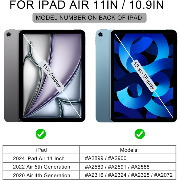 Soke Kalem Blmeli iPad Air Klf (11 in)-Black