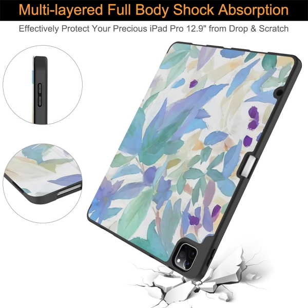 Soke Kalem Blmeli iPad Air M2 Klf (13 in)-Lily