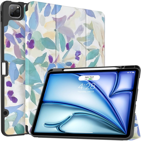 Soke Kalem Blmeli iPad Air M2 Klf (13 in)-Lily