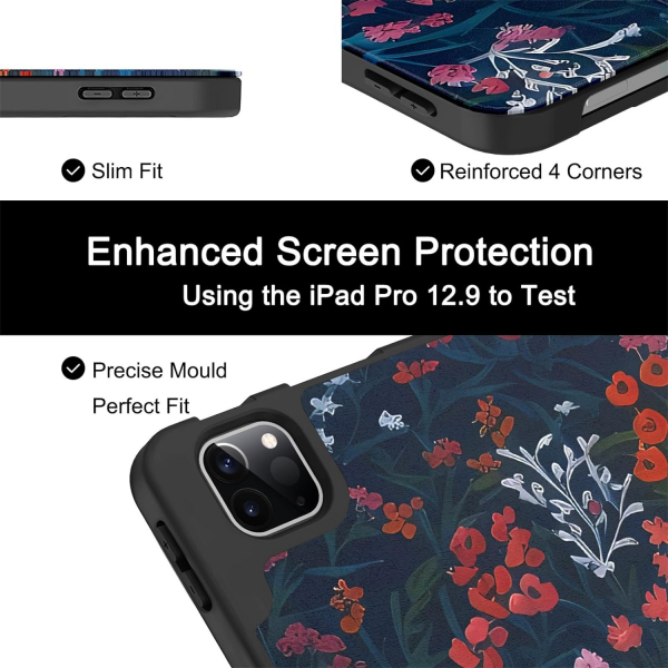 Soke Kalem Blmeli iPad Air M2 Klf (13 in)-Bunch Flowers
