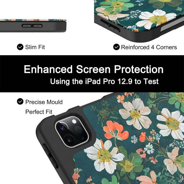 Soke Kalem Blmeli iPad Air M2 Klf (13 in)-Floral