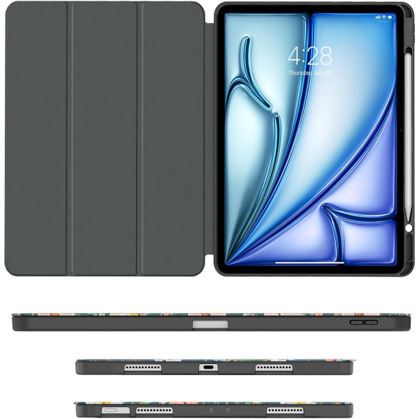 Soke Kalem Blmeli iPad Air M2 Klf (13 in)-Floral