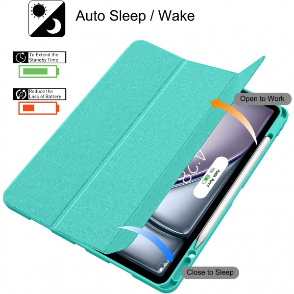 Soke iPad Pro 5/6.Nesil Klf (12.9 in)-Aqua