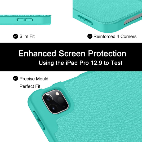 Soke iPad Pro 5/6.Nesil Klf (12.9 in)-Aqua
