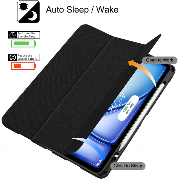 Soke iPad Pro 5/6.Nesil Klf (12.9 in)-Black