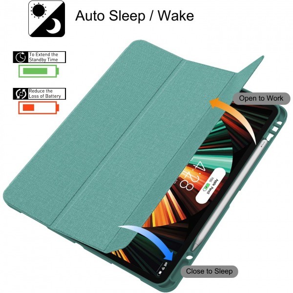 Soke iPad Pro 5/6.Nesil Klf (12.9 in)-Lake Blue