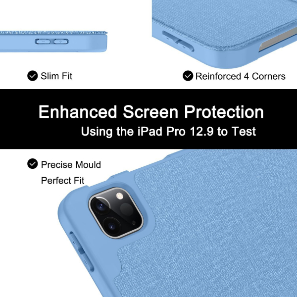 Soke iPad Pro 5/6.Nesil Klf (12.9 in)-Light Blue