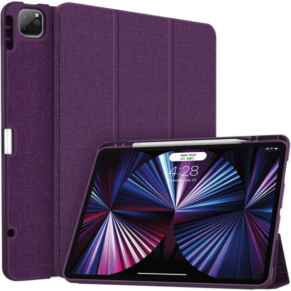 Soke iPad Pro 5/6.Nesil Klf (12.9 in)-Purple