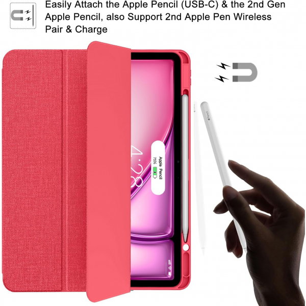 Soke iPad Pro 5/6.Nesil Klf (12.9 in)-Red