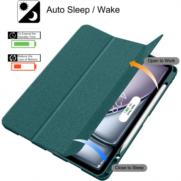 Soke iPad Pro 5/6.Nesil Klf (12.9 in)-Teal