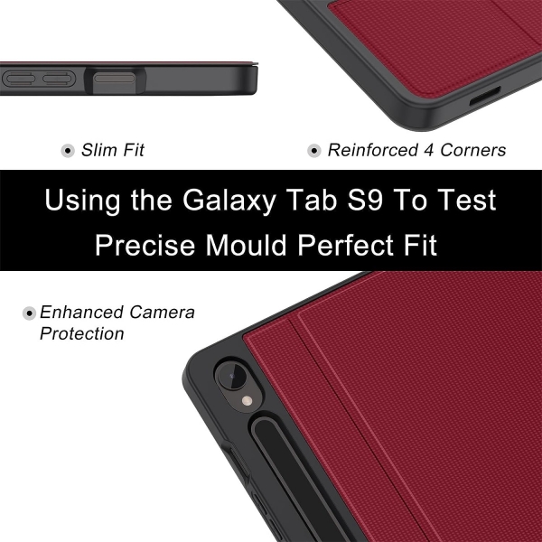 Soke Samsung Galaxy Tab S9 Darbeye Dayankl Standl Klf